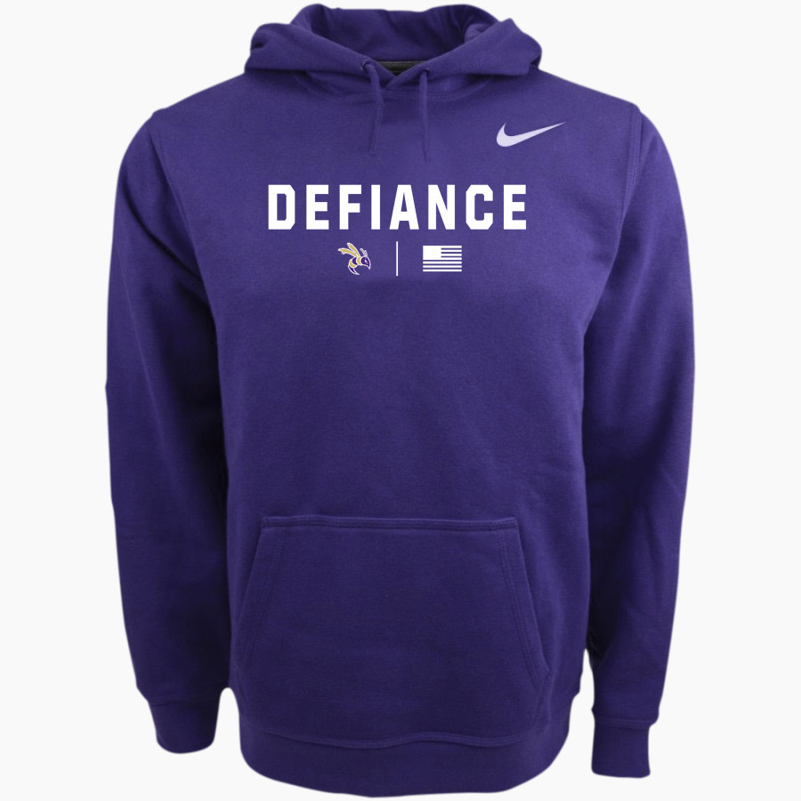 Defiance College Yellow Jackets Nike Men's Club Pullover Fleece Hoodie