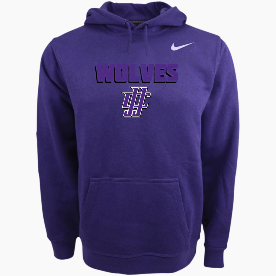 JJC Wolves Nike Men's Club Pullover Fleece Hoodie