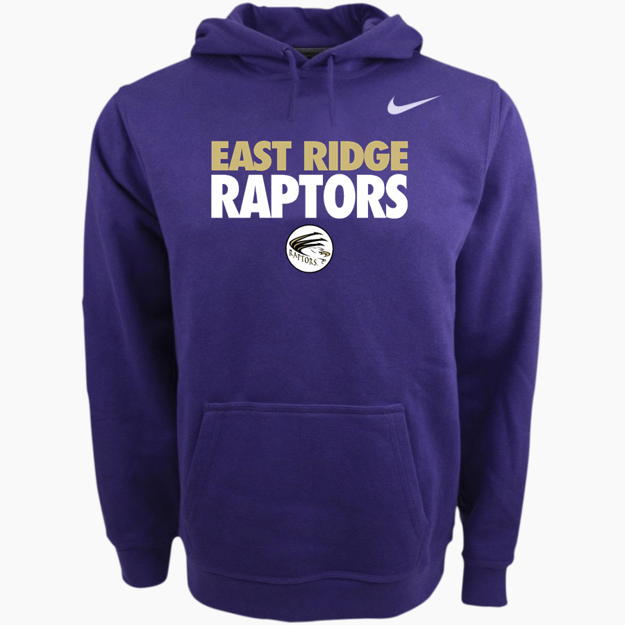 East Ridge Raptors Nike Men's Club Pullover Fleece Hoodie