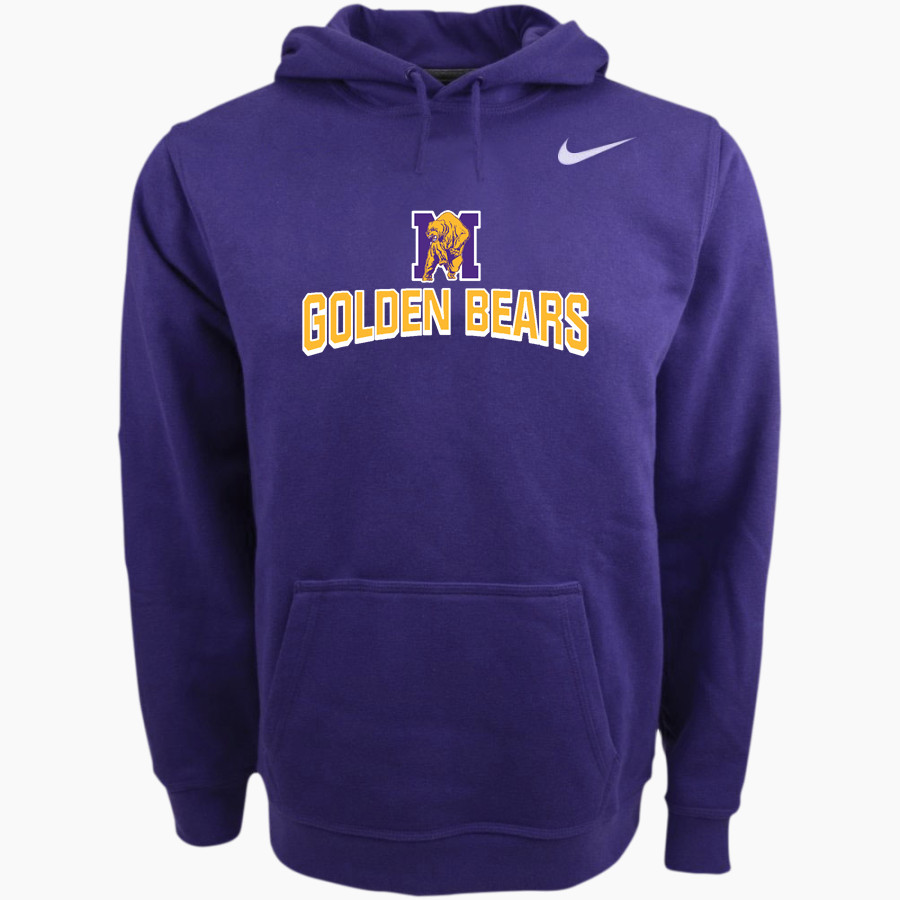 Miles Golden Bears Nike Men's Club Pullover Fleece Hoodie