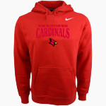 Suny Plattsburgh Cardinals <span class="pdp-name-mascot">Suny Plattsburgh Cardinals</span> Nike Men's Club Pullover Fleece Hoodie Front Thumbnail
