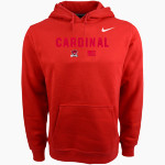 CARDINAL HIGH SCHOOL HUSKIES Nike Men's Club Pullover Fleece Hoodie Front Thumbnail