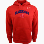 M.A.D Mavericks OFFICIAL ONLINE STORE <span class="pdp-name-mascot">Crieve Hall Youth Athletic Association Mad Mavericks</span> Nike Men's Club Pullover Fleece Hoodie Front Thumbnail