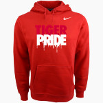 Wittenberg University Tigers <span class="pdp-name-mascot">Wittenberg University Tigers</span> Nike Men's Club Pullover Fleece Hoodie Front Thumbnail