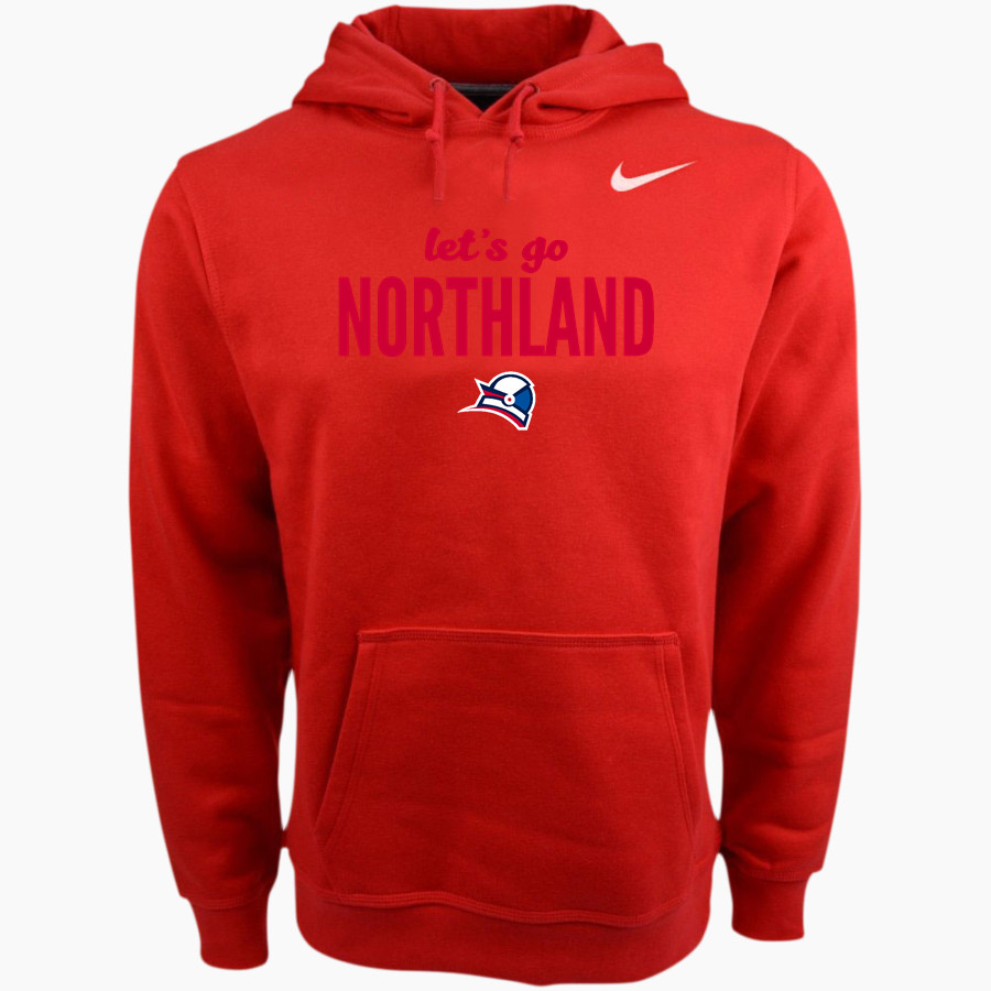 NORTHLAND Pioneers <span class="pdp-name-mascot">NORTHLAND PIONEERS STORE</span> Nike Men's Club Pullover Fleece Hoodie