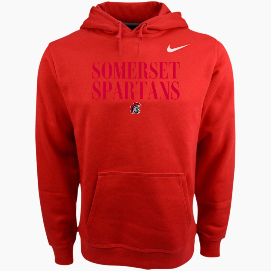 SOMERSET HIGH SCHOOL SPARTANS <span class="pdp-name-mascot">SOMERSET SPARTANS</span> Nike Men's Club Pullover Fleece Hoodie