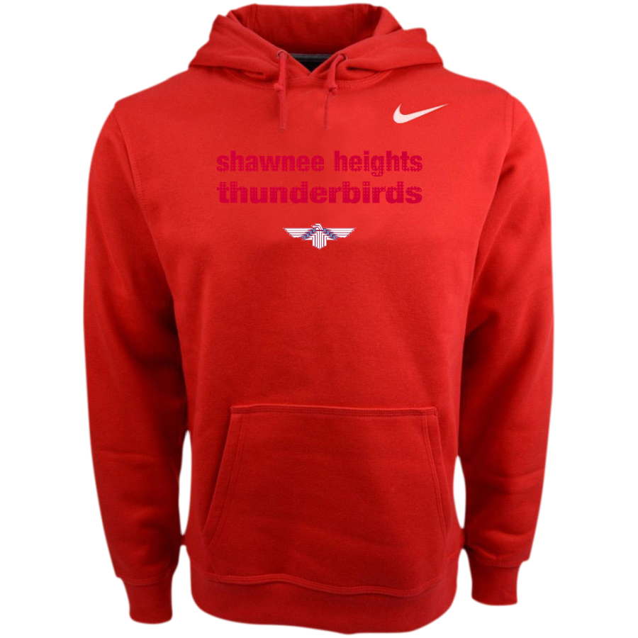 Shawnee Heights Thunderbirds <span class="pdp-name-mascot">Shawnee Heights Thunderbirds</span> Nike Men's Club Pullover Fleece Hoodie