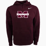 MILLBURY SR HIGH SCHOOL WOOLIES <span class="pdp-name-mascot">MILLBURY MEMORIAL WOOLIES</span> Nike Men's Club Pullover Fleece Hoodie Front Thumbnail