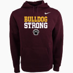 Hope Lutheran Bulldogs Nike Men's Club Pullover Fleece Hoodie Front Thumbnail