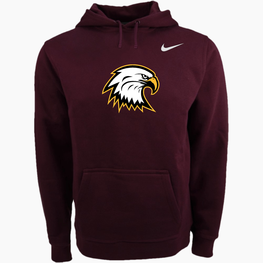 LINDBLOM MATH AND SCIENCE ACADEMY EAGLES Nike Men's Club Pullover Fleece Hoodie