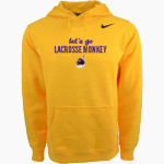 Lacrosse Monkey Nike Men's Club Pullover Fleece Hoodie Front Thumbnail