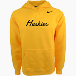 HIGHLAND HIGH SCHOOL HUSKIES Nike Men's Club Pullover Fleece Hoodie Front Thumbnail