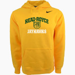 Head-Royce Jayhawks Nike Men's Club Pullover Fleece Hoodie Front Thumbnail