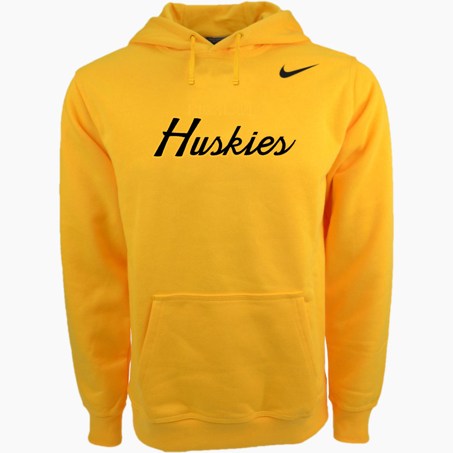 HIGHLAND HIGH SCHOOL HUSKIES Nike Men's Club Pullover Fleece Hoodie