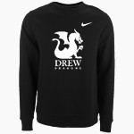 Drew Dragons Nike Men's Club Fleece Crew Front Thumbnail