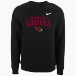 MAYVILLE HIGH SCHOOL CARDINALS Nike Men's Club Fleece Crew Front Thumbnail