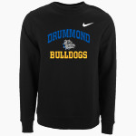 Drummond Bulldogs Nike Men's Club Fleece Crew Front Thumbnail