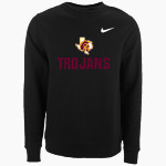 CHARLOTTE HIGH SCHOOL TROJANS Nike Men's Club Fleece Crew Front Thumbnail