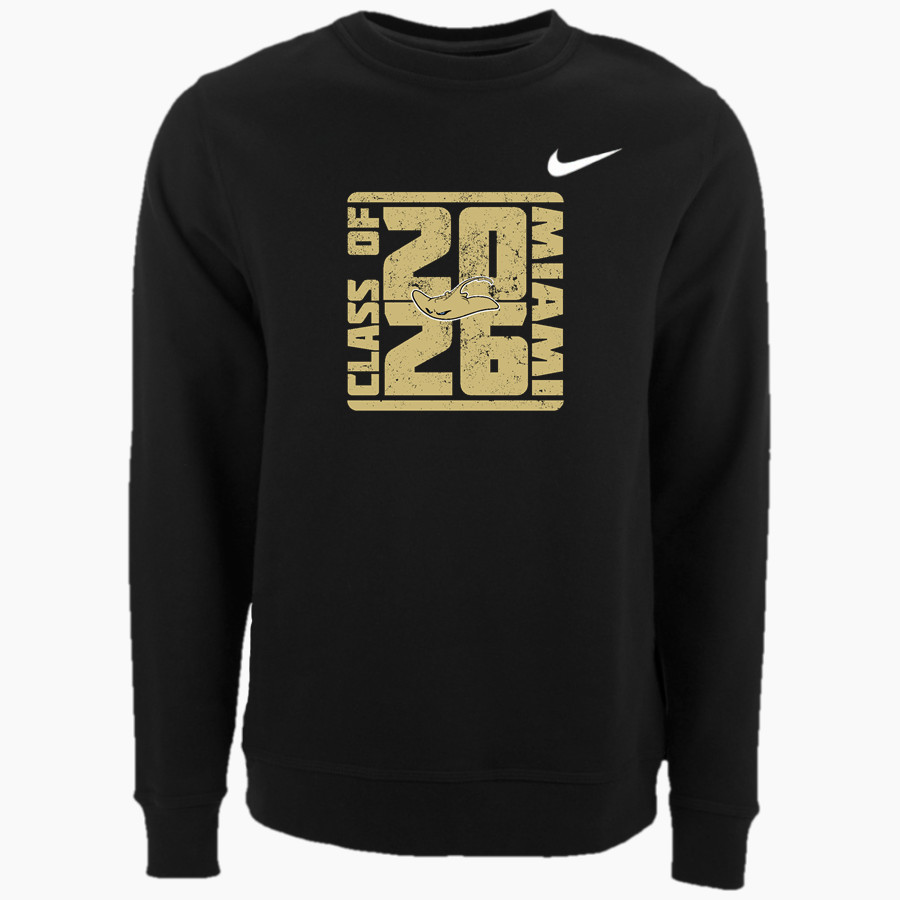 MIAMI SENIOR HIGH SCHOOL STINGAREES Nike Men's Club Fleece Crew