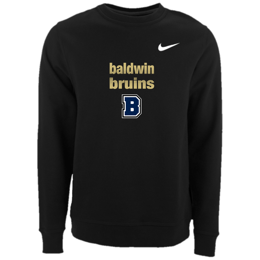 BALDWIN HIGH SCHOOL BRUINS <span class="pdp-name-mascot">BALDWIN BRUINS</span> Nike Men's Club Fleece Crew