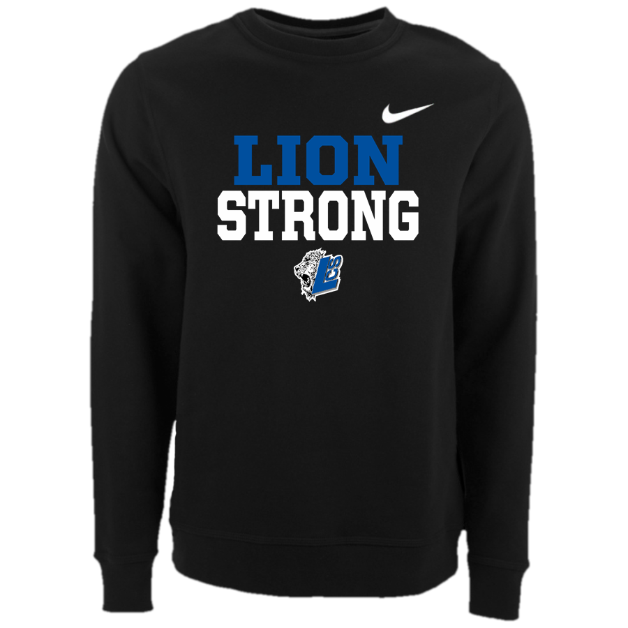 LAKESIDE CHRISTIAN SCHOOL LIONS <span class="pdp-name-mascot">LAKESIDE LIONS</span> Nike Men's Team Club Fleece Crew