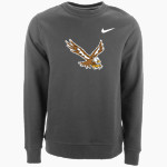 Evergreen Lutheran Eagles Nike Men's Club Fleece Crew Front Thumbnail