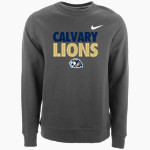 Calvary Lions Nike Men's Club Fleece Crew Front Thumbnail