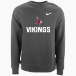 Montgomery Vikings Nike Men's Club Fleece Crew Front Thumbnail