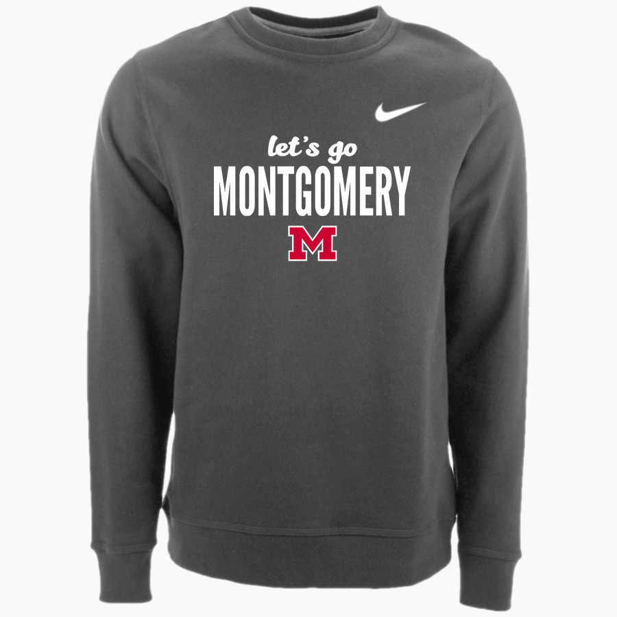 Montgomery Vikings Nike Men's Club Fleece Crew