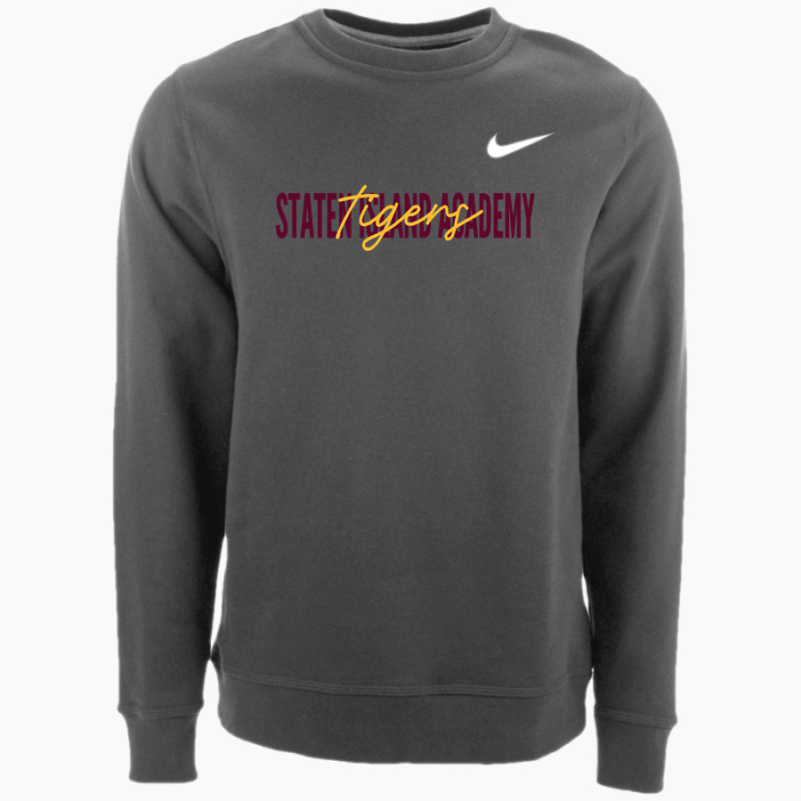 STATEN ISLAND ACADEMY The Official Store of the Tigers <span class="pdp-name-mascot">STATEN ISLAND ACADEMY TIGERS</span> Nike Men's Club Fleece Crew