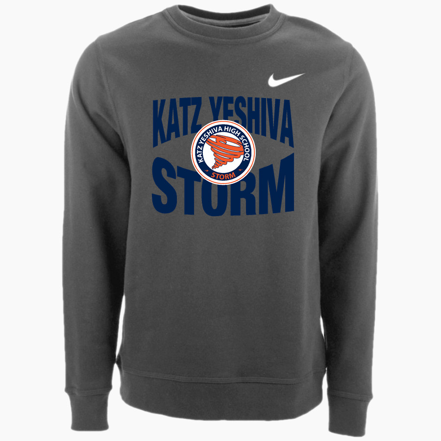 Katz Yeshiva Storm Nike Men's Club Fleece Crew