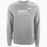 Sabot School Sabot School <span class="pdp-name-mascot">STONY POINT SCHOOL</span> Nike Men's Club Fleece Crew Front Thumbnail