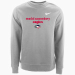 Model Secondary School for the Deaf Eagles Nike Men's Club Fleece Crew Front Thumbnail