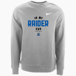 Zion Lutheran Raiders Nike Men's Club Fleece Crew Front Thumbnail