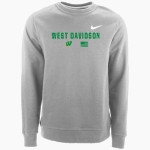 WEST DAVIDSON HIGH SCHOOL DRAGONS Nike Men's Club Fleece Crew Front Thumbnail