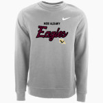 NEW ALBANY HIGH SCHOOL EAGLES Nike Men's Club Fleece Crew Front Thumbnail