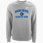 Boone Grove Wolves <span class="pdp-name-mascot">Boone Grove Wolves</span> Nike Men's Club Fleece Crew Front Thumbnail