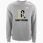 East Ridge Raptors Nike Men's Club Fleece Crew Front Thumbnail