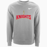 ALAH HIGH SCHOOL KNIGHTS <span class="pdp-name-mascot">ARTHUR KNIGHTS</span> Nike Men's Club Fleece Crew Front Thumbnail