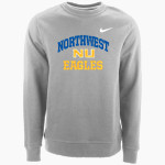 Northwest University Eagles Online Store <span class="pdp-name-mascot">Northwest Eagles</span> Nike Men's Club Fleece Crew Front Thumbnail