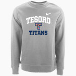 Tesoro Titans <span class="pdp-name-mascot">Tesoro Titans</span> Nike Men's Club Fleece Crew Front Thumbnail