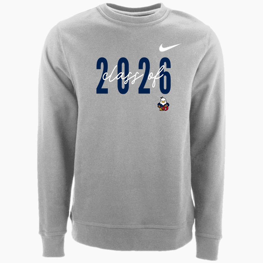 Oswalt Eagles Nike Men's Club Fleece Crew