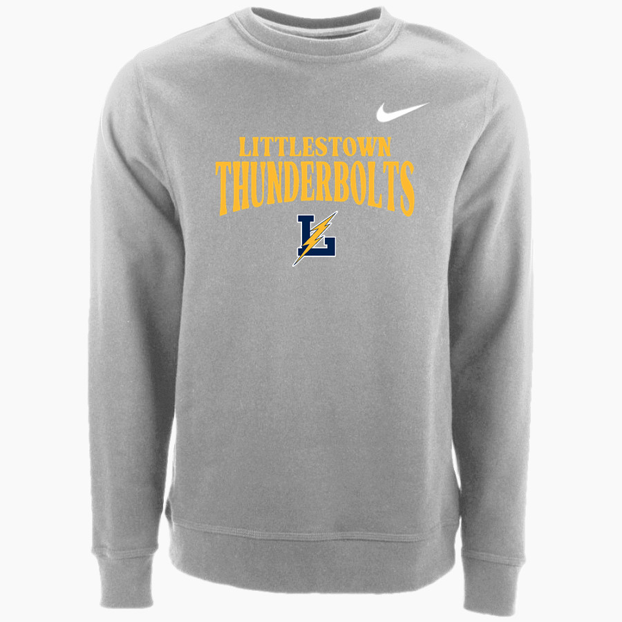 LITTLESTOWN HIGH SCHOOL THUNDERBOLTS Nike Men's Club Fleece Crew