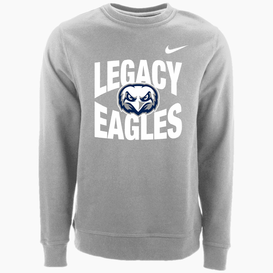 Legacy Eagles Nike Men's Club Fleece Crew