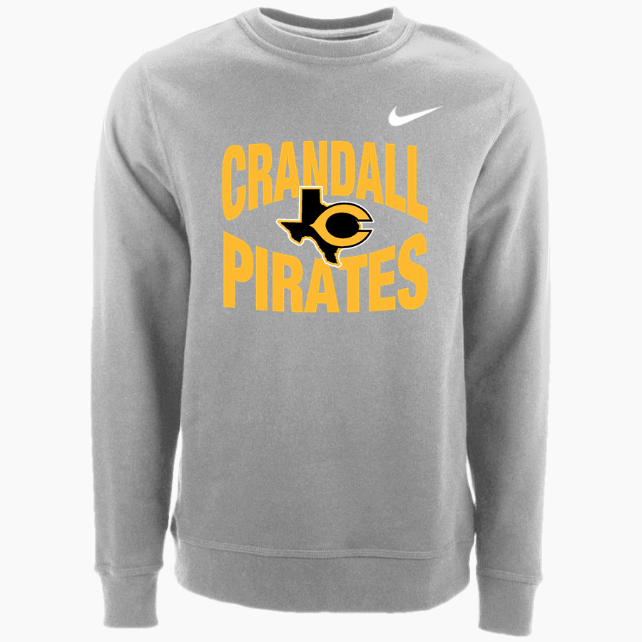 CRANDALL HIGH SCHOOL PIRATES Nike Men's Club Fleece Crew
