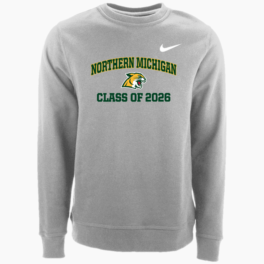 Northern Michigan Wildcats <span class="pdp-name-mascot">Northern Michigan Wildcats</span> Nike Men's Club Fleece Crew