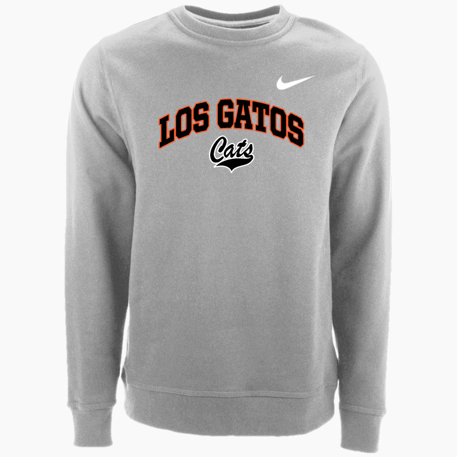 LOS GATOS HIGH SCHOOL WILDCATS <span class="pdp-name-mascot">LOS GATOS WILDCATS</span> Nike Men's Club Fleece Crew
