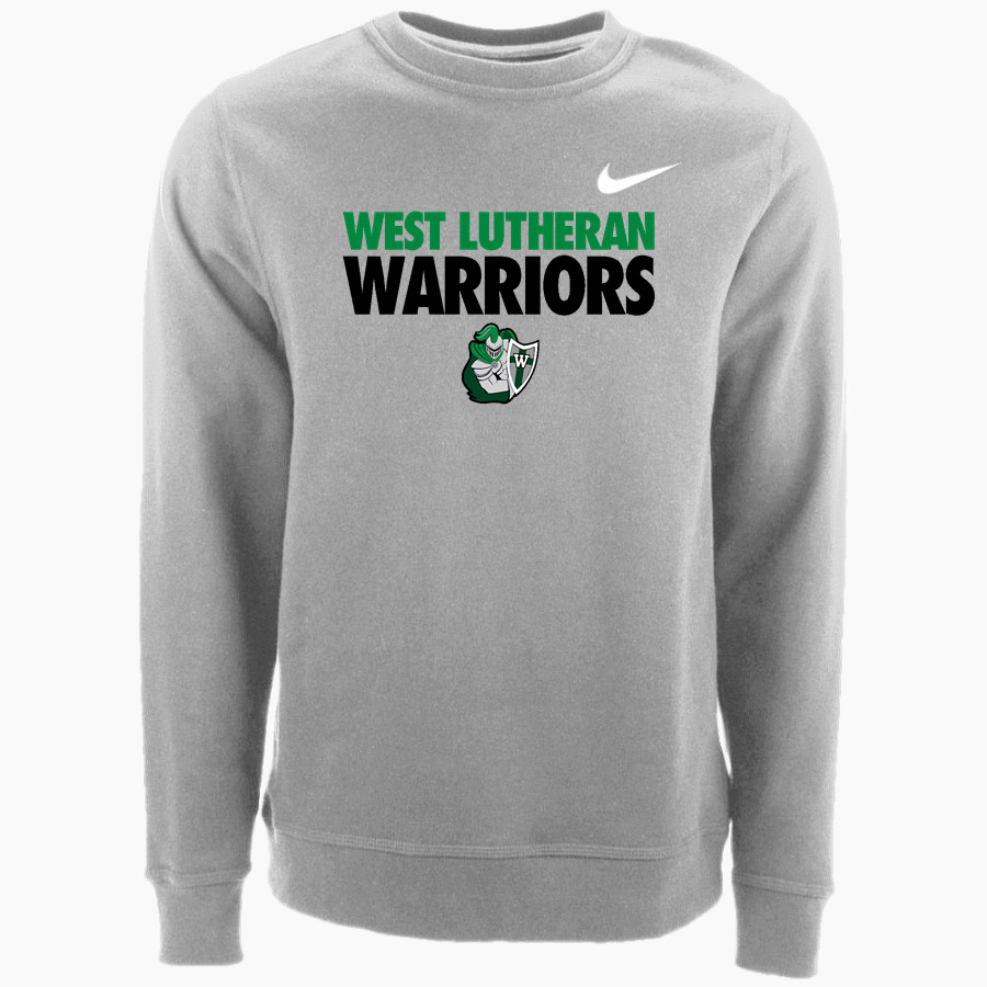 West Lutheran Warriors Nike Men's Club Fleece Crew