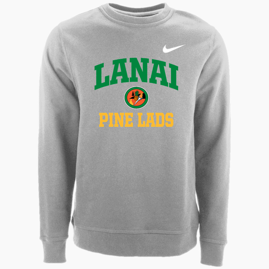 LANAI HIGH SCHOOL The Online Store <span class="pdp-name-mascot">LANAI PINE LADS /PINE LASSES</span> Nike Men's Club Fleece Crew