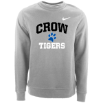 Crow Tigers <span class="pdp-name-mascot">Crow Middle School Tigers</span> Nike Men's Team Club Fleece Crew Front Thumbnail
